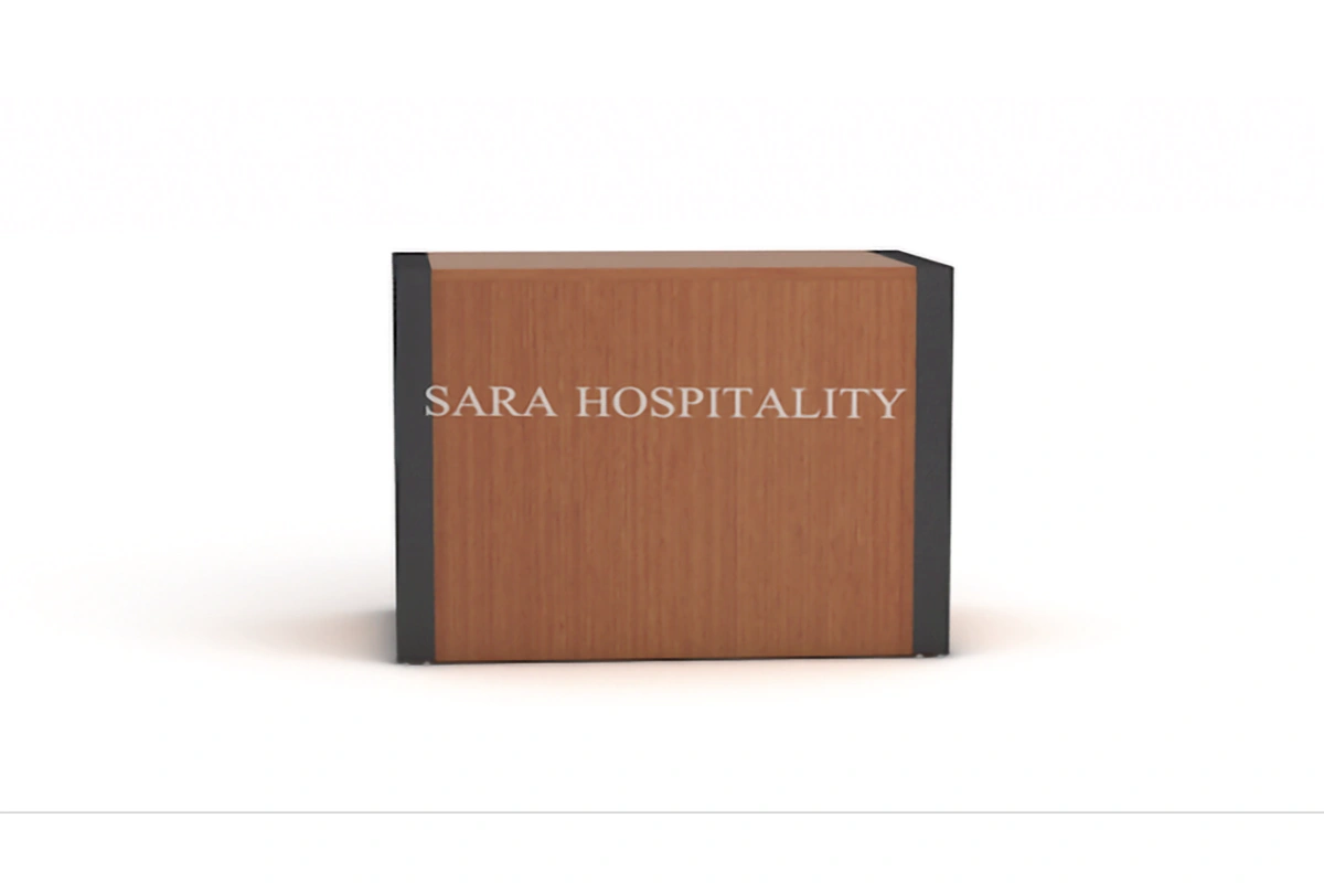 Modern Hospitality Writing Desk with Storage Drawers - 5